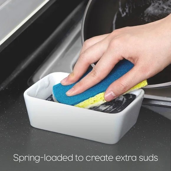 Full Circle Bubble Up Ceramic Soap Dish - Picture 6 of 7